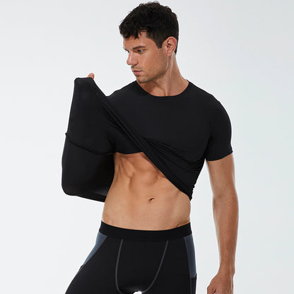 Men's Stretch Quick Drying Clothes Short-sleeved Shirt