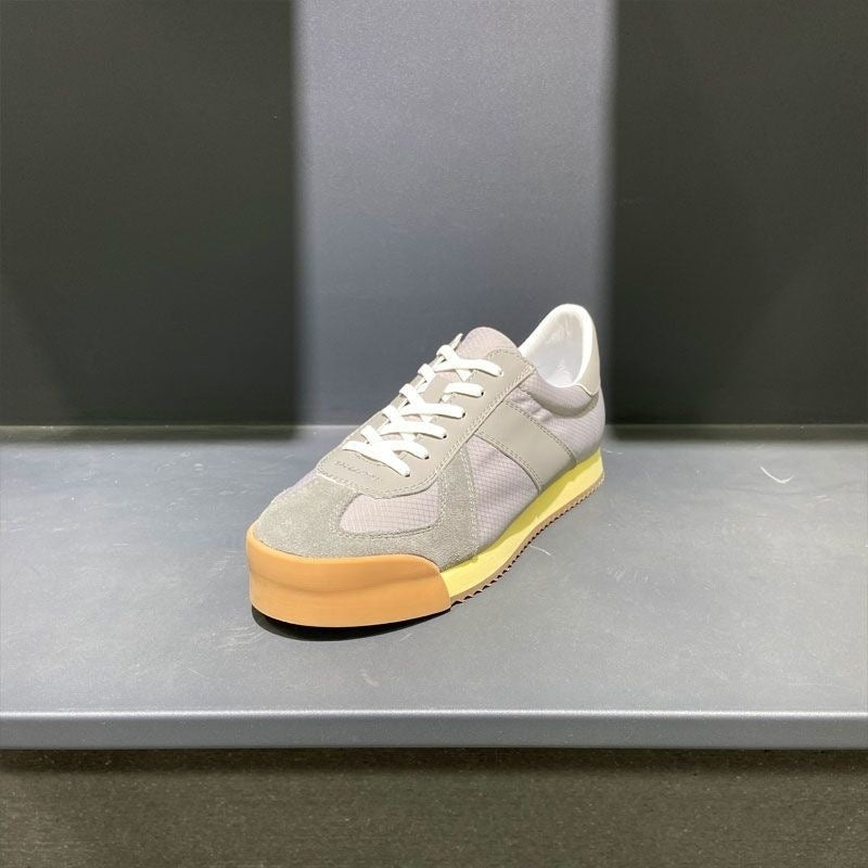 Summer Men's Ultra-light Raise The Bottom Genuine Leather Mesh Breathable Versatile Sports Shoes