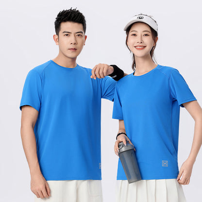 Ice Silk Quick-drying Round Neck T-shirt Overalls