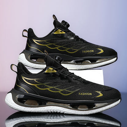 Shock Absorption Rotating Youth Button Sneaker