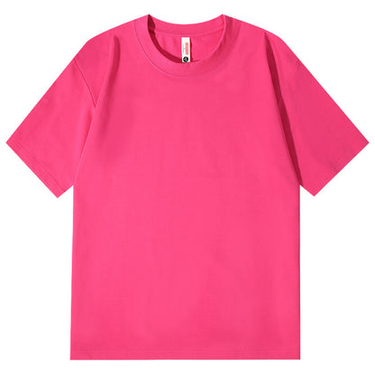 Ice Feeling Sorona Brushed T-shirt 220g American Round Neck Drop Shoulder