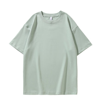 280G32 Double Yarn Heavy Double Yarn Men's And Women's Same Style Short Sleeve
