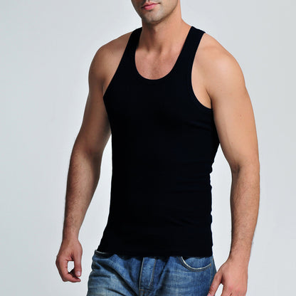 Fashionable Breathable Stretch Men's Vest Undershirt
