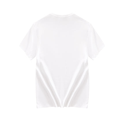 Plus Size Short-sleeved T-shirt Men's Round Neck Solid Color
