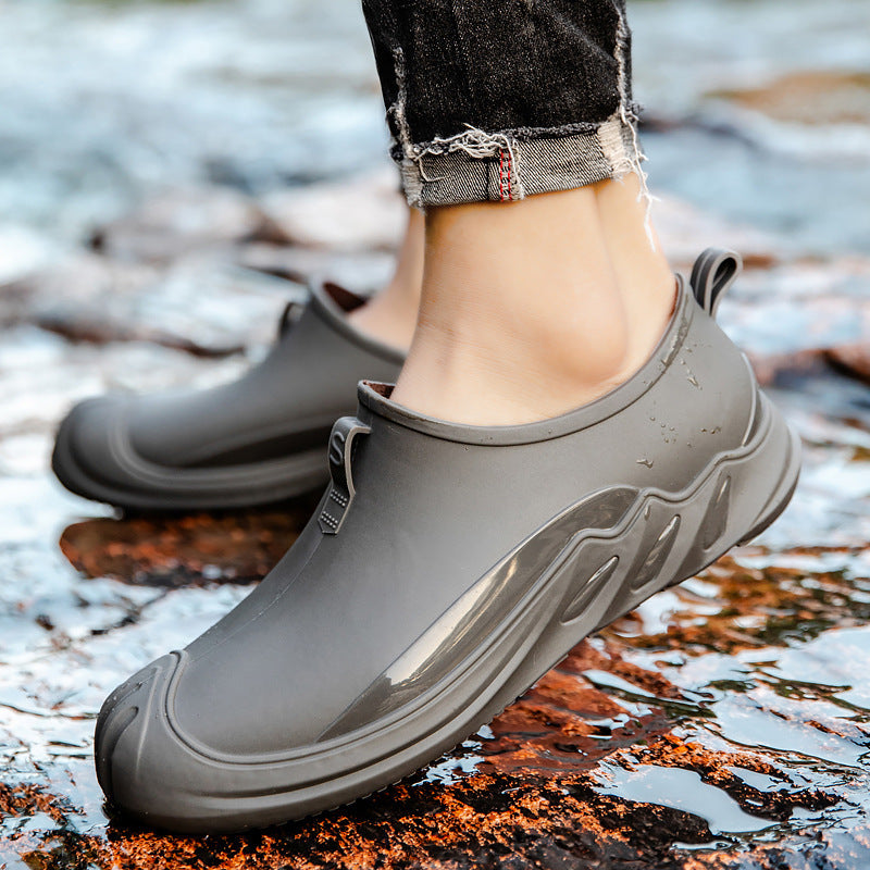 Fashion Personality New Rain Boots Short Men's