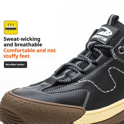 Flyknit Safety Comfortable Breathable Work Shoes