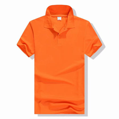 Mercerized Cotton Half Sleeve Culture Lapel Short Sleeve