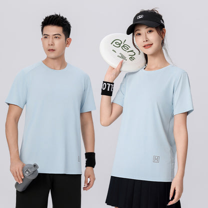 Ice Silk Quick-drying Round Neck T-shirt Overalls