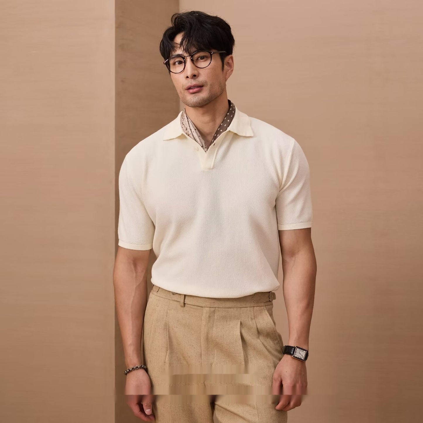 Men's Loose And Simple Solid Color Business Sweater