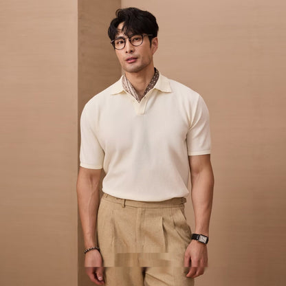 Men's Loose And Simple Solid Color Business Sweater