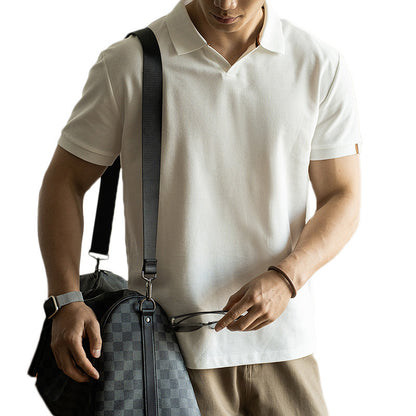 American-style Cotton Breathable Short-sleeved Polo Shirt