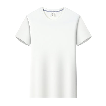 Ice Water Cube Brocade Ammonia Round Neck T-shirt