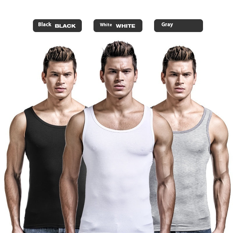 Men's Summer Fashionable Slim Fit Bodybuilding Bottoming Shirt