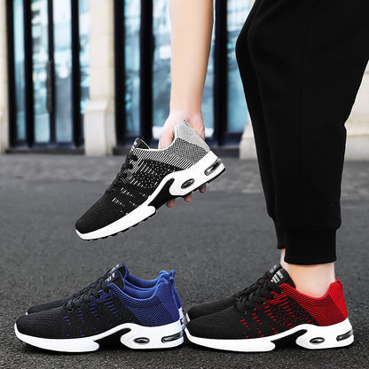 Men's Flyknit Mesh Breathable Casual Soft Sole Sneakers