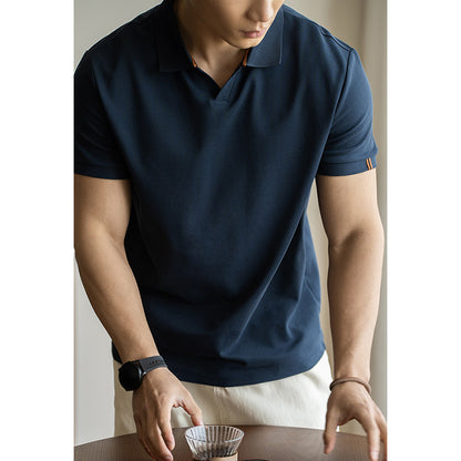 American-style Cotton Breathable Short-sleeved Polo Shirt