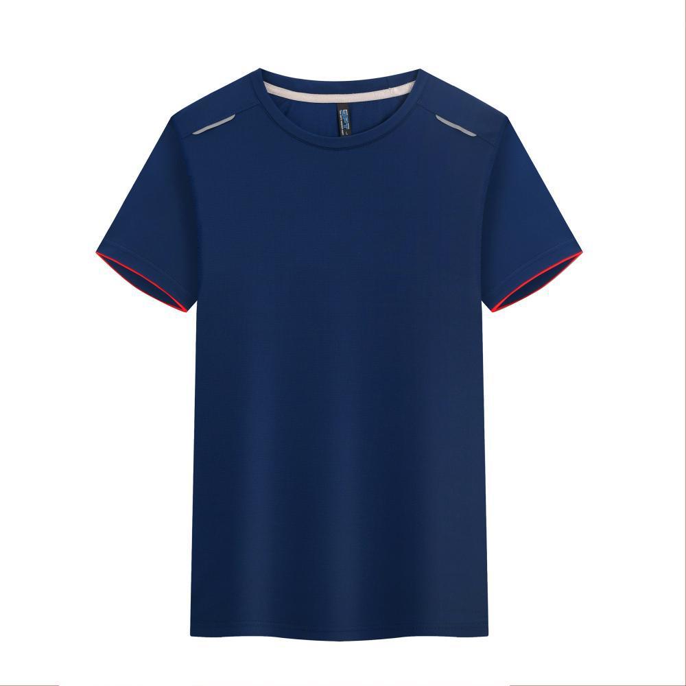 Round Neck Ice Silk Quick-drying T-shirt Marathon Short Sleeve