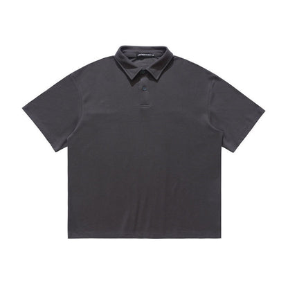 Small Neckline Loose Men's T-shirt Summer Black