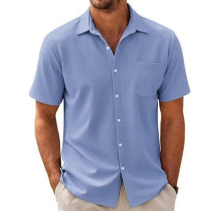 Men's Cardigan Plus Size Short Sleeve
