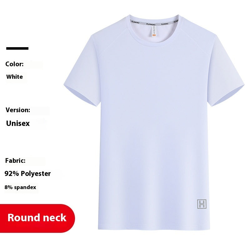 Ice Silk Quick-drying Round Neck T-shirt Overalls