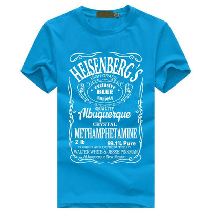 Letter Print Men's Crew Neck T-Shirt