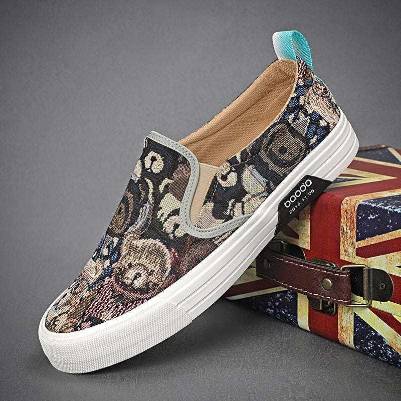 Breathable Trendy Shoes Slip-on Lazy Classic Versatile Sneakers