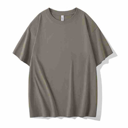230g Heavy T-shirt Double Yarn Solona Round Neck Bottoming Shirt American Drop Shoulder
