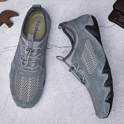 Breathable Slip On Driving Leather Shoes Men's Casual Shoes