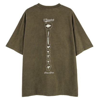 Dark High Street Style Skull Short Sleeve