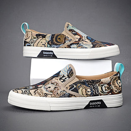 Breathable Trendy Shoes Slip-on Lazy Classic Versatile Sneakers