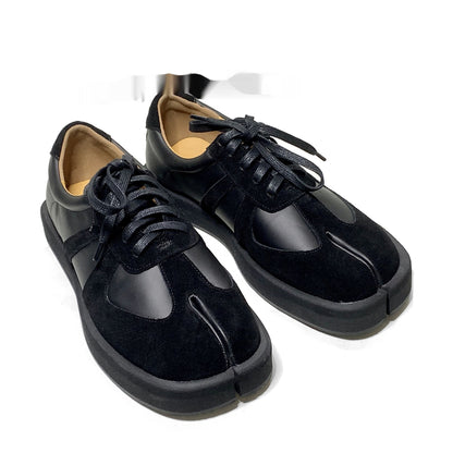 New Step Show Men's And Women's Same Spring And Summer Split Toe German Training Shoes Ninja Shoes Gray Whiteblack
