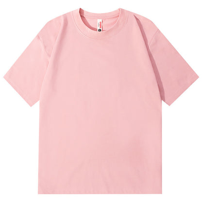 Ice Feeling Sorona Brushed T-shirt 220g American Round Neck Drop Shoulder