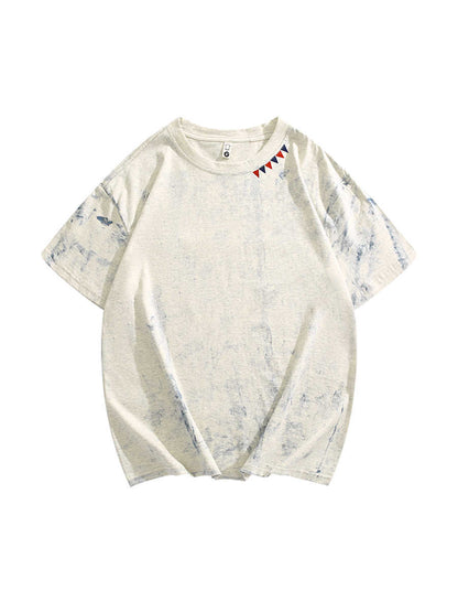 Tie Dye Full Printing Paint Fashion Short Sleeve T-shirt