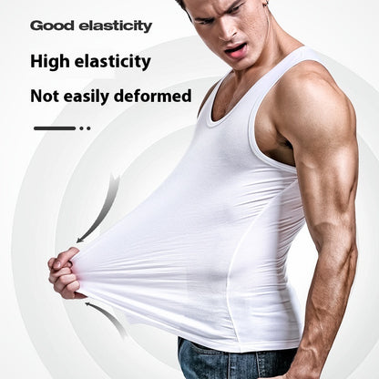 Men's Summer Fashionable Slim Fit Bodybuilding Bottoming Shirt